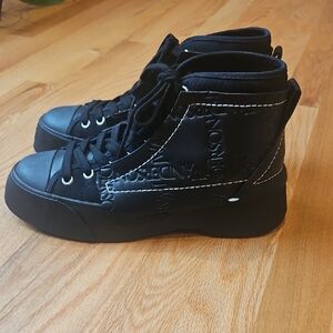 JW Anderson Black High-Top Sneakers, Size 9